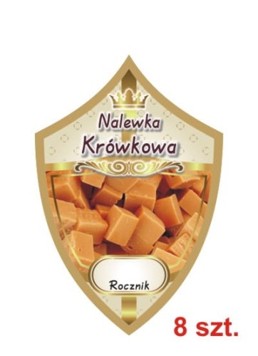 Przejdź do produktu Etykiety na nalewki nr 312 krówkowa 8 szt.