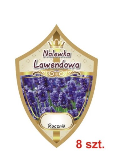 Przejdź do produktu Etykiety na nalewki nr 314 lawendowa 8 szt.