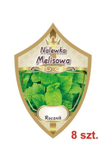 Przejdź do produktu Etykiety na nalewki nr 316 melisowa 8 szt.