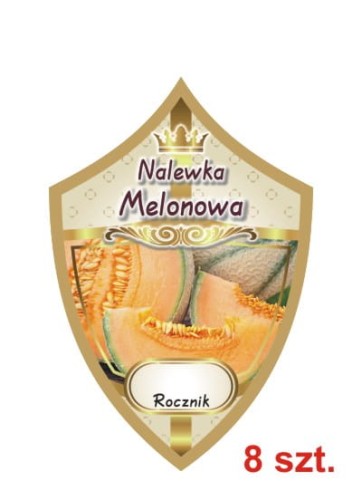 Przejdź do produktu Etykiety na nalewki nr 317 melonowa 8 szt.