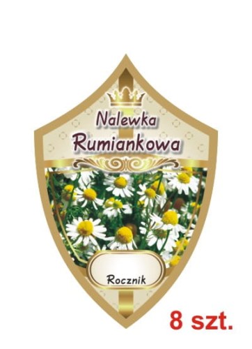 Przejdź do produktu Etykiety na nalewki nr 321 rumiankowa 8 szt.