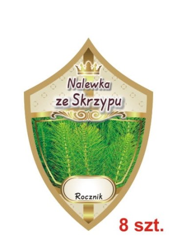 Przejdź do produktu Etykiety na nalewki nr 322 ze skrzypu 8 szt.