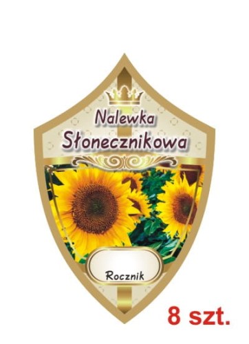 Przejdź do produktu Etykiety na nalewki nr 323 słonecznikowa 8 szt.