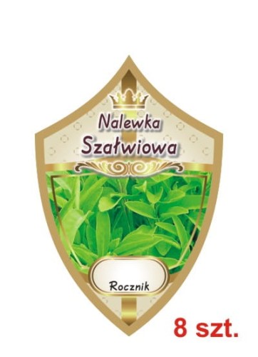 Przejdź do produktu Etykiety na nalewki nr 324 szałwiowa 8 szt.