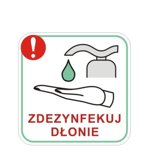 Przejdź do produktu Naklejka dezynfekcja rąk