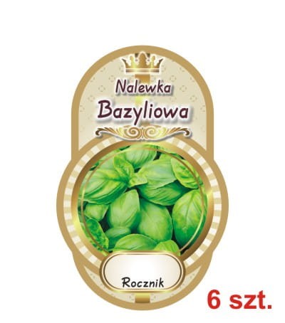 Przejdź do produktu Etykiety na Nalewki nr 501 bazyliowa 6 szt.