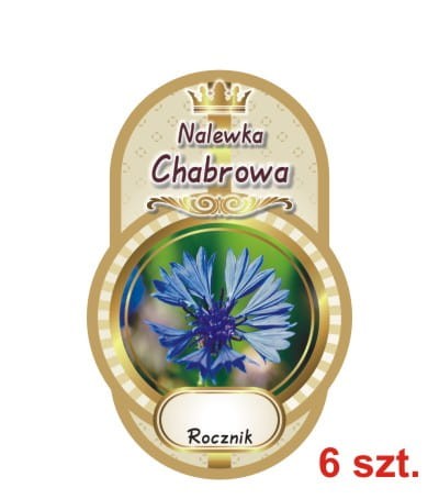 Przejdź do produktu Etykiety na Nalewki nr 505 chabrowa 6 szt.