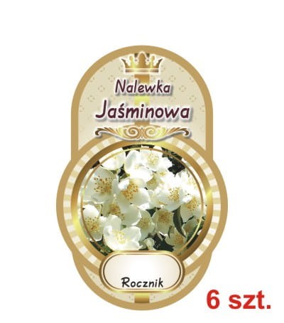 Przejdź do produktu Etykiety na Nalewki nr 509 jaśminowa 6 szt.