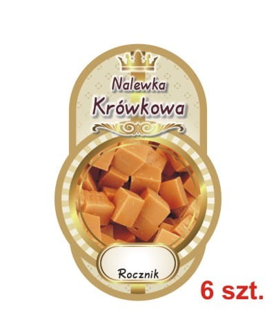 Przejdź do produktu Etykiety na Nalewki nr 512 krówkowa 6 szt.