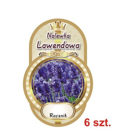 Przejdź do produktu Etykiety na Nalewki nr 514 lawendowa 6 szt.