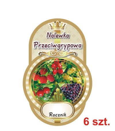 Przejdź do produktu Etykiety na Nalewki nr 519 przeciwgrypowa 6 sz.