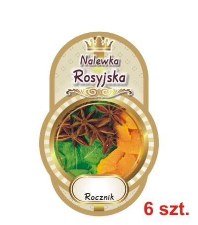 Przejdź do produktu Etykiety na Nalewki nr 520 rosyjska 6 sz.