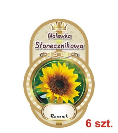 Przejdź do produktu Etykiety na Nalewki nr 523 słonecznikowa 6 sz.