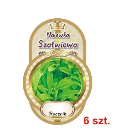 Przejdź do produktu Etykiety na Nalewki nr 524 szałwiowa 6 sz.