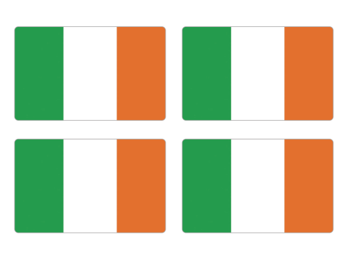 Przejdź do produktu Naklejki Flagi - Irlandia 4 szt. 5 cm