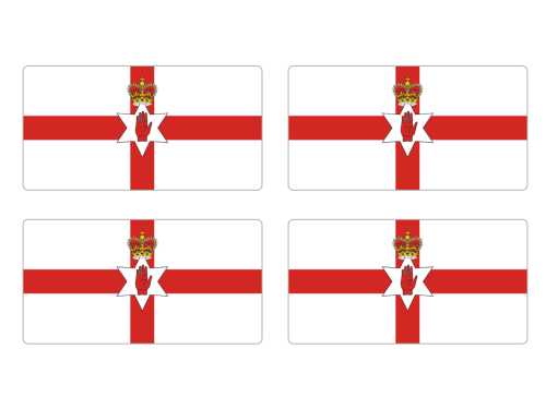Przejdź do produktu Naklejki Flagi - Irlandia Północna 4 szt. 5 cm