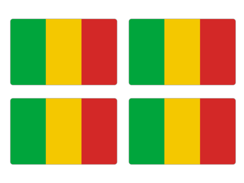 Przejdź do produktu Naklejki Flagi - Mali 4 szt. 5 cm