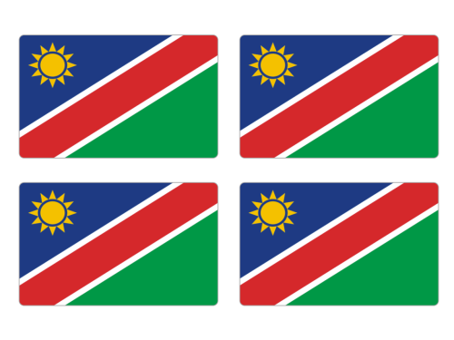 Przejdź do produktu Naklejki Flagi - Namibia 4 szt. 5 cm