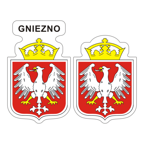 Przejdź do produktu Naklejki Herb - Gniezno 6 i 7 cm