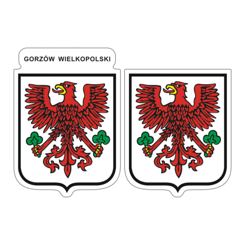Przejdź do produktu Naklejki Herb - Gorzów Wielkopolski 6 i 7 cm