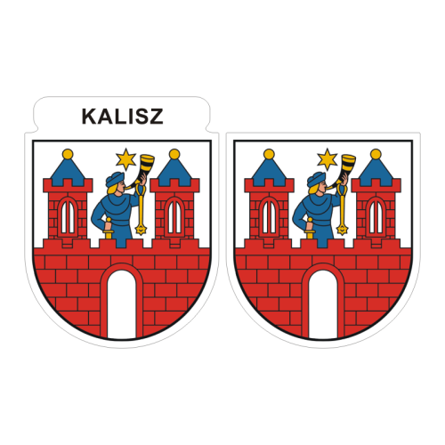 Przejdź do produktu Naklejki Herb - Kalisz 6 i 7 cm