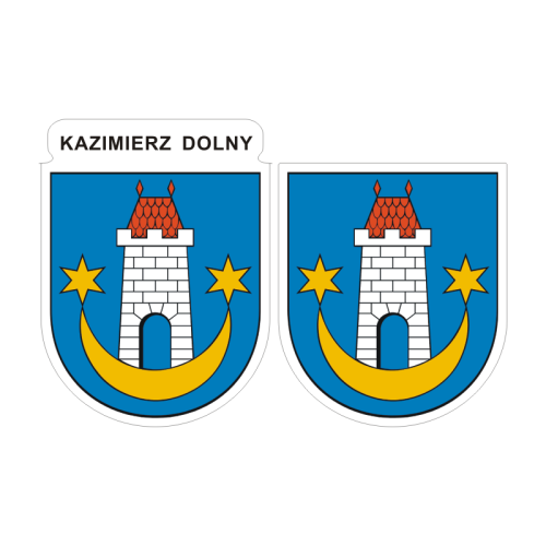 Przejdź do produktu Naklejki Herb - Kazimierz Dolny 6 i 7 cm