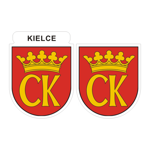 Przejdź do produktu Naklejki Herb - Kielce 6 i 7 cm