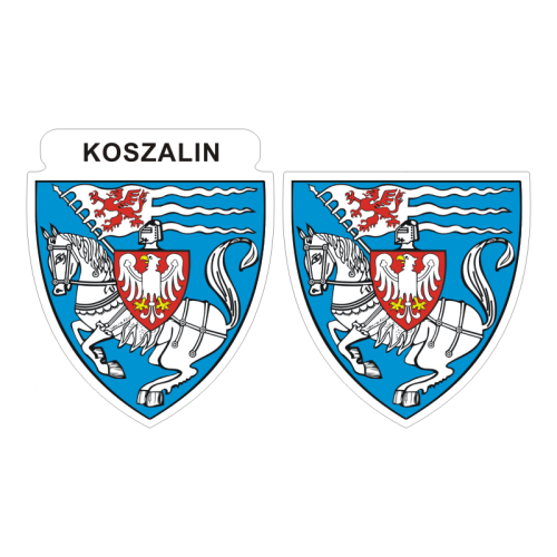 Przejdź do produktu Naklejki Herb - Koszalin 6 i 7 cm