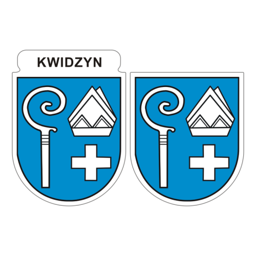Przejdź do produktu Naklejki Herb - Kwidzyn 6 i 7 cm