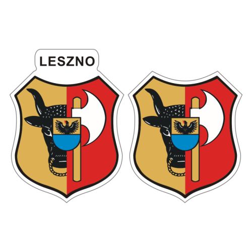 Przejdź do produktu Naklejki Herb - Leszno 6 i 7 cm