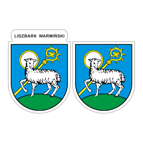 Przejdź do produktu Naklejki Herb - Lidzbark Warmiński 6 i 7 cm
