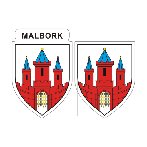 Przejdź do produktu Naklejki Herb - Malbork 6 i 7 cm