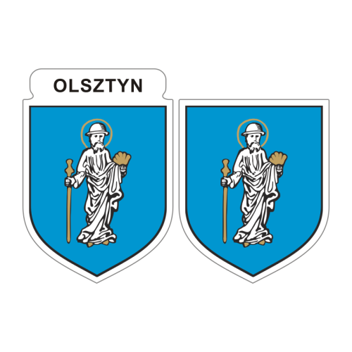 Przejdź do produktu Naklejki Herb - Olsztyn 6 i 7 cm