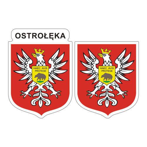 Przejdź do produktu Naklejki Herb - Ostrołęka 6 i 7 cm