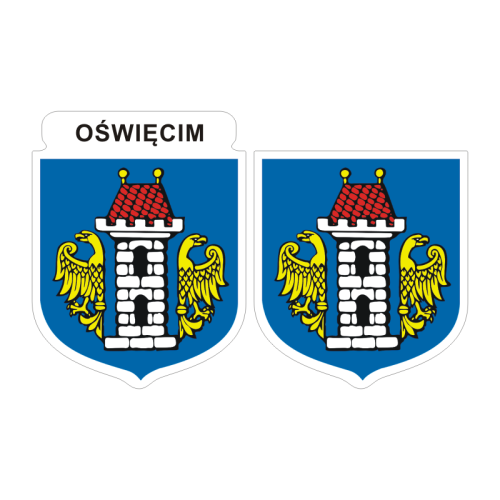 Przejdź do produktu Naklejki Herb - Oświęcim 6 i 7 cm