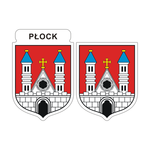 Przejdź do produktu Naklejki Herb - Płock 6 i 7 cm