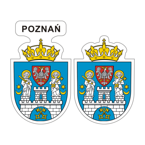 Przejdź do produktu Naklejki Herb - Poznań 6 i 7 cm