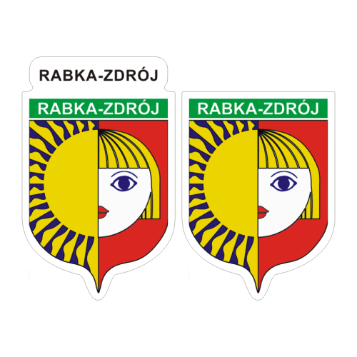 Przejdź do produktu Naklejki Herb - Rabka Zdrój 6 i 7 cm
