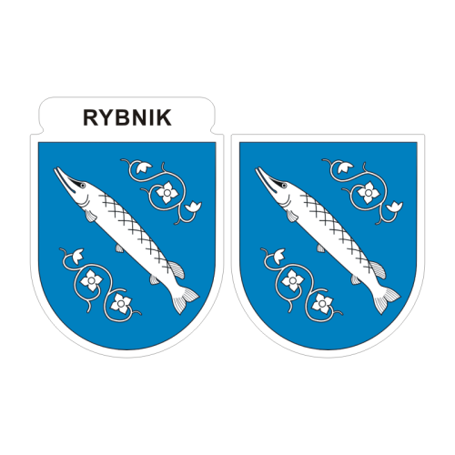 Przejdź do produktu Naklejki Herb - Rybnik 6 i 7 cm