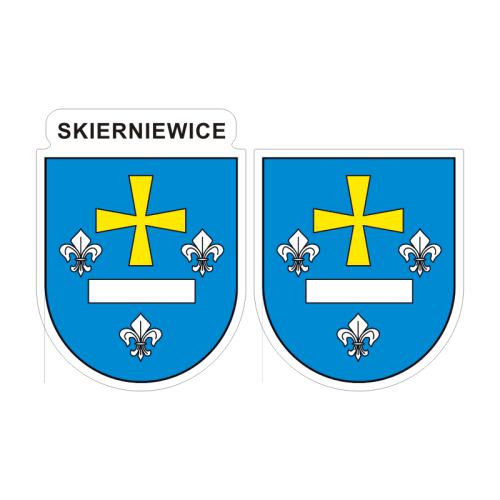 Przejdź do produktu Naklejki Herb - Skierniewice 6 i 7 cm