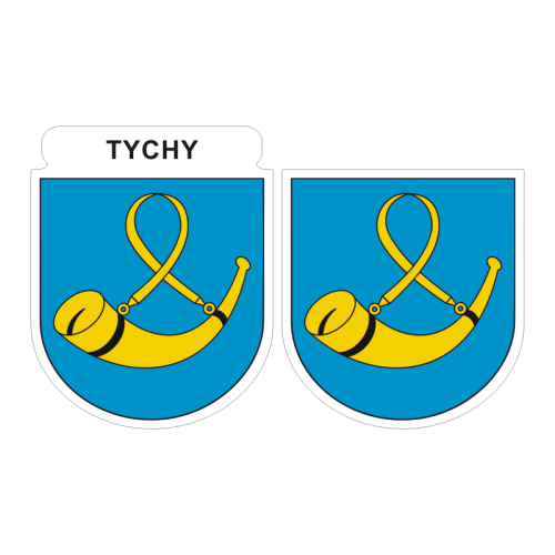 Przejdź do produktu Naklejki Herb - Tychy 6 i 7 cm