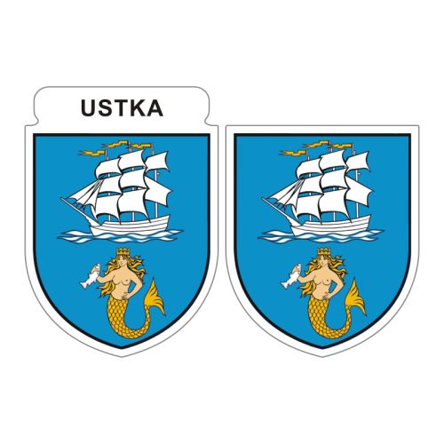 Przejdź do produktu Naklejki Herb - Ustka 6 i 7 cm
