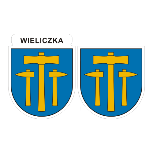 Przejdź do produktu Naklejki Herb - Wieliczka 6 i 7 cm