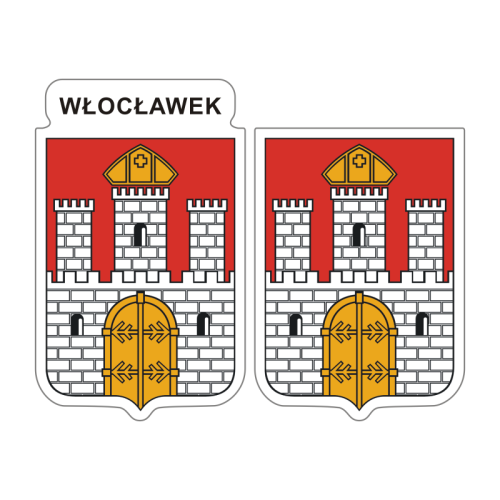 Przejdź do produktu Naklejki Herb - Włocławek 6 i 7 cm