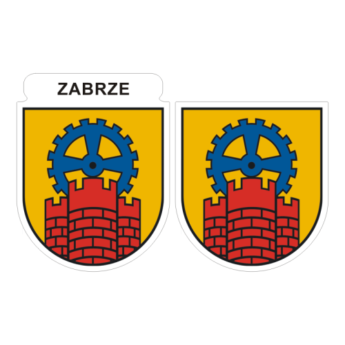 Przejdź do produktu Naklejki Herb - Zabrze 6 i 7 cm