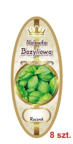 Przejdź do produktu Etykiety na Nalewki nr 901 Bazyliowa 8 szt.