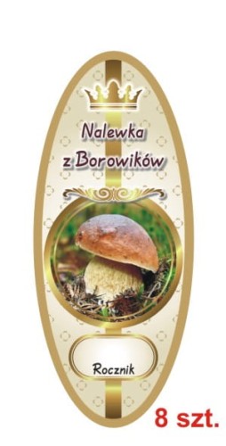 Przejdź do produktu Etykiety na Nalewki nr 903 z Borowików 8 szt.
