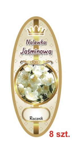 Przejdź do produktu Etykiety na Nalewki nr 909 Jaśminowa 8 szt.