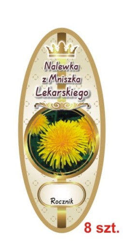 Przejdź do produktu Etykiety na Nalewki nr 918 z Mniszka Lekarskiego 8 szt.