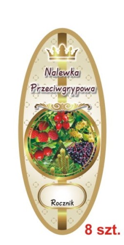 Przejdź do produktu Etykiety na Nalewki nr 919 Przeciwgrypowa 8 szt.